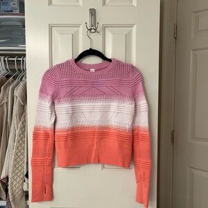 Ivivva Pink and Orange Gradient Sweater